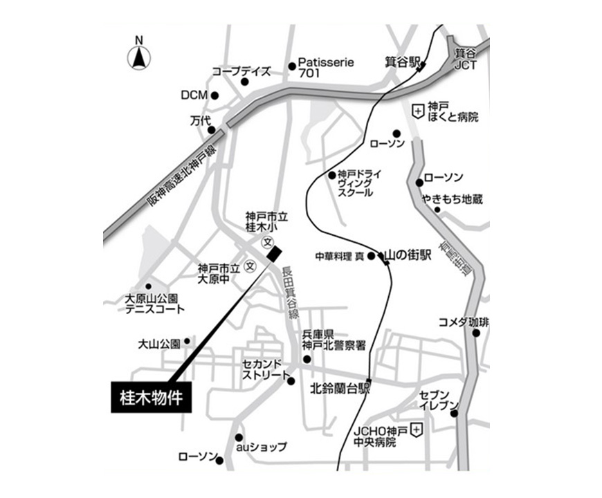 北区桂木1貸土地（神戸市北区）